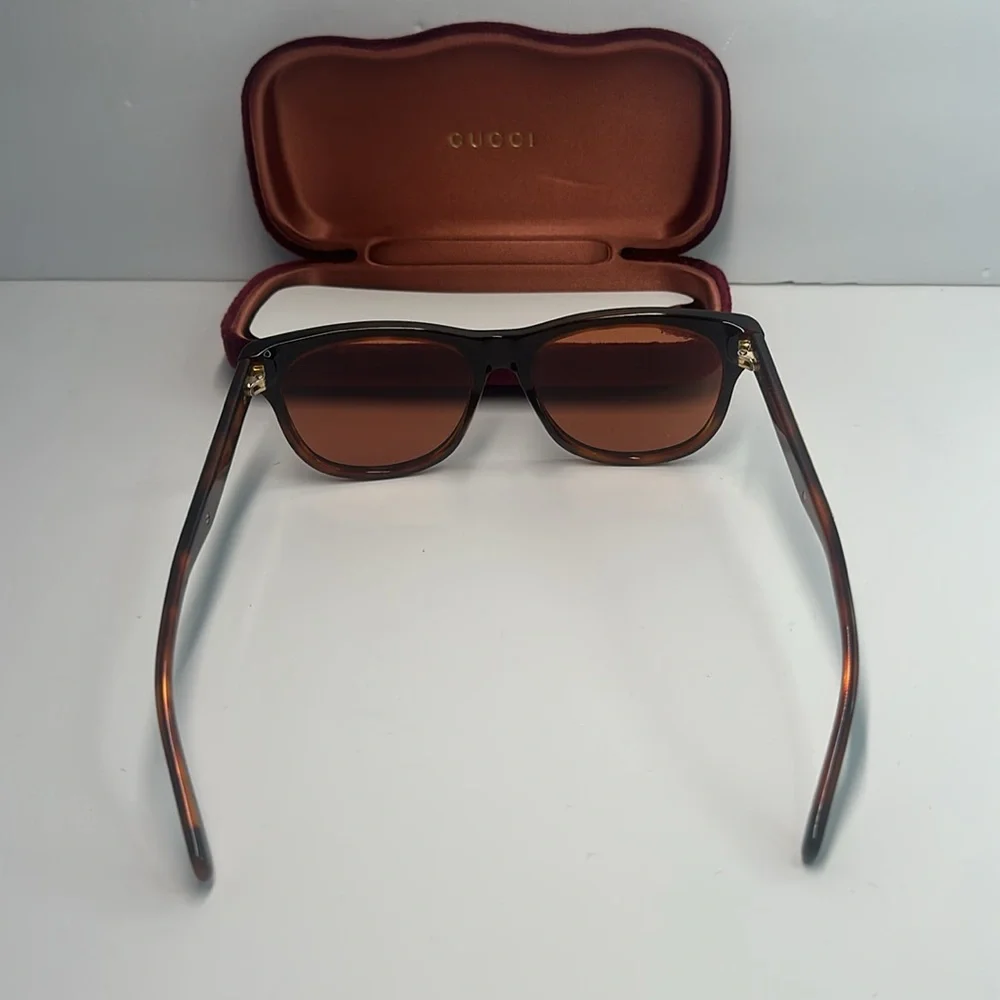 Gucci Sunglasses Men's GG0980S 002 Black/Orange Lenses